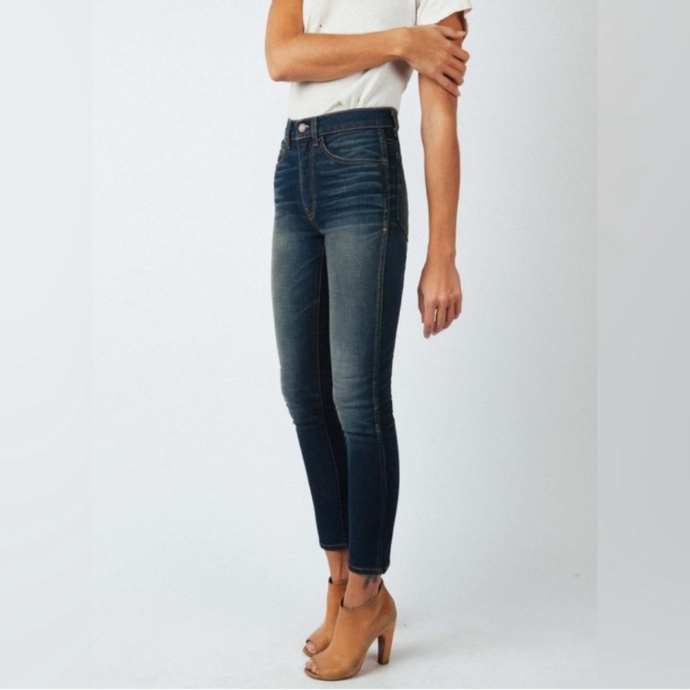 imogene + willie Womens Size 26 Josette Slim Leg Denim Blue Jeans Natural Waist